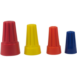 MA-Line MA06295P Assorted Twist on Wire Connectors 100 Blue, 65 Orange, 45 Yellow, 30 Red