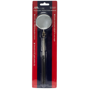 MA-Line MA-142MA Espejo Redondo Telescopico de 2-1/4pulg con extension de 12pulg hasta 27pulg
