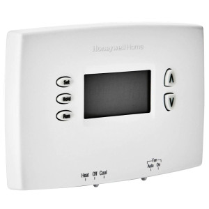 Honeywell TH2110DH1002/U Programmable Horizontal Thermostat for Air Conditioning Systems 1 Heat/1 Cool Heat Pump Systems, 1 Heat/1 Cool Conventional Systems