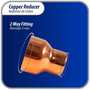 Appli Parts AP-R138078 1-3/8x7/8 in Reducing Bushing Copper pipe fittings CxC Sweat connections for refrigeration, air conditioning and plumbing applications ACR and Type L copper pipe