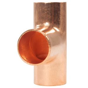 Appli Parts AP-T058 5/8 pulg Tee de Cobre Conexiones CxCxC soldadas para aplicaciones de refrigeracion, aire acondicionado y plomeria Tuberia de Cobre ACR y Tipo L