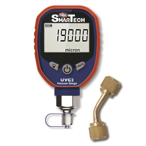 Uniweld UVG2 Vacuometro Digital Smartech con Pantalla Iluminada, Rango 0-19000 Micrones Max presion 400psi, adaptador UVGA Incluido Requiere 3 AA Baterias (no includida