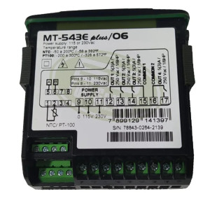 Electronic Control Chilled / Heating 1 Sensor, 4 Outlet, 110/220v (Sitrad Compatible) Full Gauge Mt-543e Plus