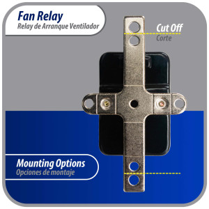 Appli Aprts APFR-360 Rele de ventilador 90-360 de conmutacion de Fan Relay, SPST, Polo Sencillo, Tiro Sencillo, bobina de 24 V, CA, Normalmente Abierto, Soporte de ajuste multiple, Aplicacion Universal