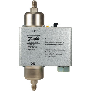 Danfoss 060B201291 Control de Diferencial de Presion de Aceite MP55, 4.3 a 65 psig de ajuste, 175 psig LBP, 45 Sec reconexion, 1/4 pulg macho