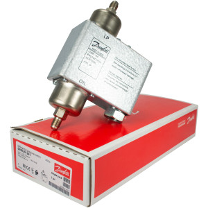 Danfoss 060B201291 Control de Diferencial de Presion de Aceite MP55, 4.3 a 65 psig de ajuste, 175 psig LBP, 45 Sec reconexion, 1/4 pulg macho