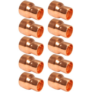 Appli Parts AP-R078058B10 7/8x5/8 in Reducing Bushing Copper pipe fittings CxC Sweat connections for refrigeration, air conditioning and plumbing applications ACR and Type L copper pipe (10xBag)