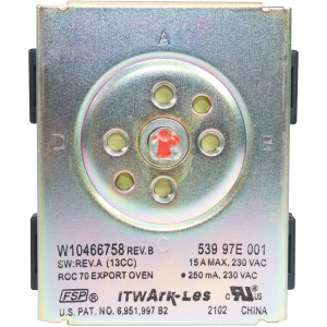 Whirlpool WPW10466758 Oven Switch W10466758