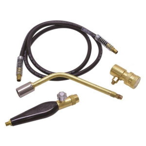 Uniweld KCA110 Kit Termoencogible hasta 1 in de llamas, puntas disenadas especificamente para tubos termorretractiles en el campo de las telecomunicaciones. Incluye regulador, mango, punta y manguera