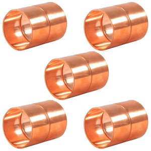 Appli Parts AP-A138B5 1-3/8 pulg Anillo de Cobre Accesorios de tuberia de cobre CxC Conexiones soldadas para aplicaciones de refrigeracion, aire acondicionado y plomeria Tuberia de cobre ACR y tipo L (5 x Bolsa)