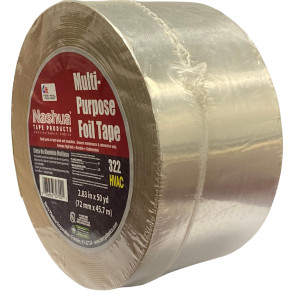 Tape/Cinta De Aluminio Para Ducteria 3 pulg X 50yds Nashua 322