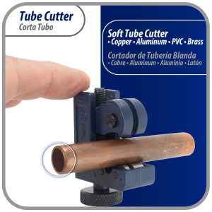Appli Parts APT-TC128 1/8 in to 7/8 in Mini Tube Cutter for Copper, Aluminum, Steel, PVC and other soft metal pipe for Plumbing and HVAC/R Professionals and DIY Applications 