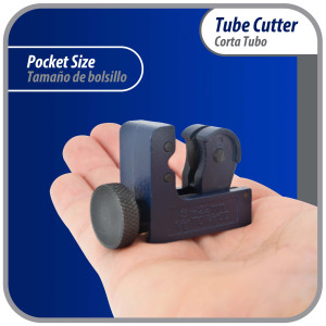 Appli Parts APT-TC128 1/8 in to 7/8 in Mini Tube Cutter for Copper, Aluminum, Steel, PVC and other soft metal pipe for Plumbing and HVAC/R Professionals and DIY Applications 