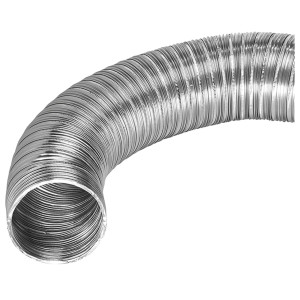 Lambro Usa 302T Ducto de Aluminio Flexible 4 pulg X 8 pies