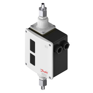 Danfoss 017D002166 RT260A Presostato de Diferencial de Presion, 7.3 a 58 psi, SPDT, Reset Automatico, Conexion G de 3/8 pulg Macho 