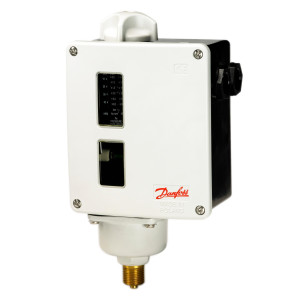 Danfoss 017-519166 RT112 Presostato, 1 a 2.3 psi, SPDT, Reset Automatico, Conexion G de 3/8 pulg Macho